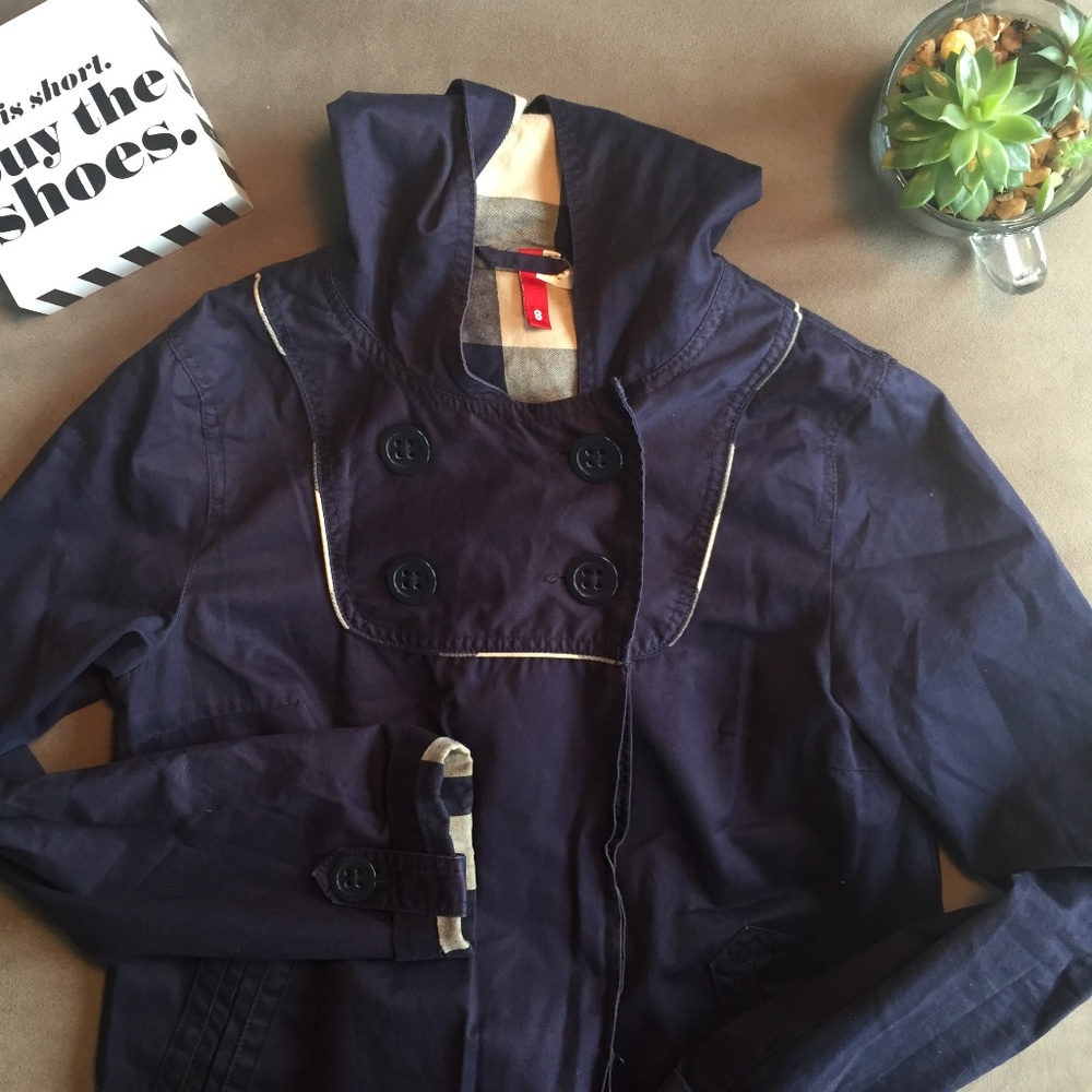H&M Divided Hooded Trench Coat